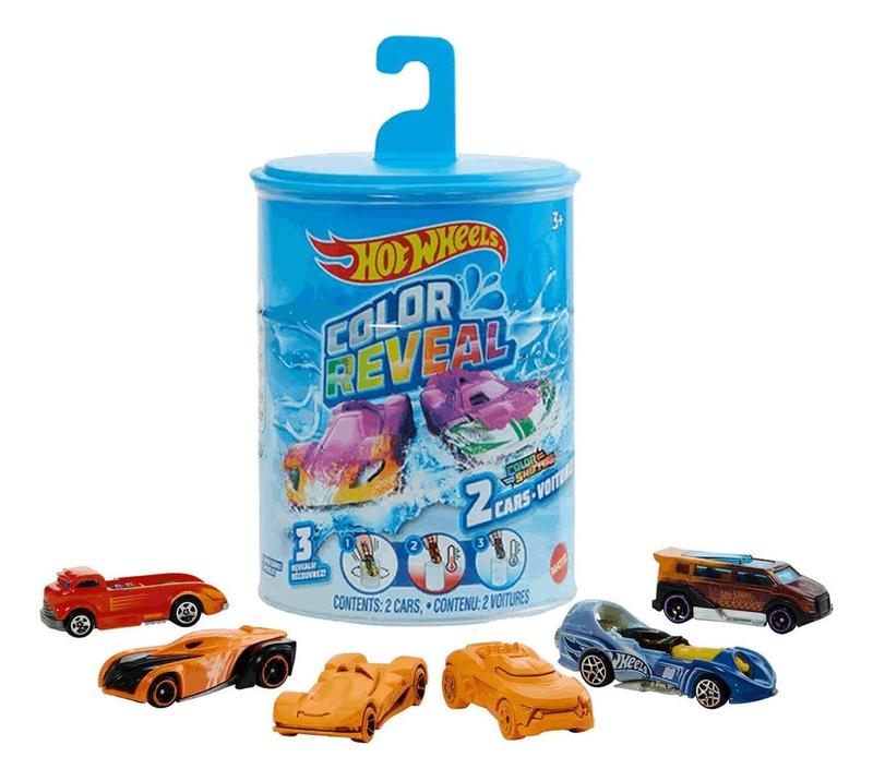 Hot Wheels Color Reveal Carrinho Muda De Cor Na Água Mattel